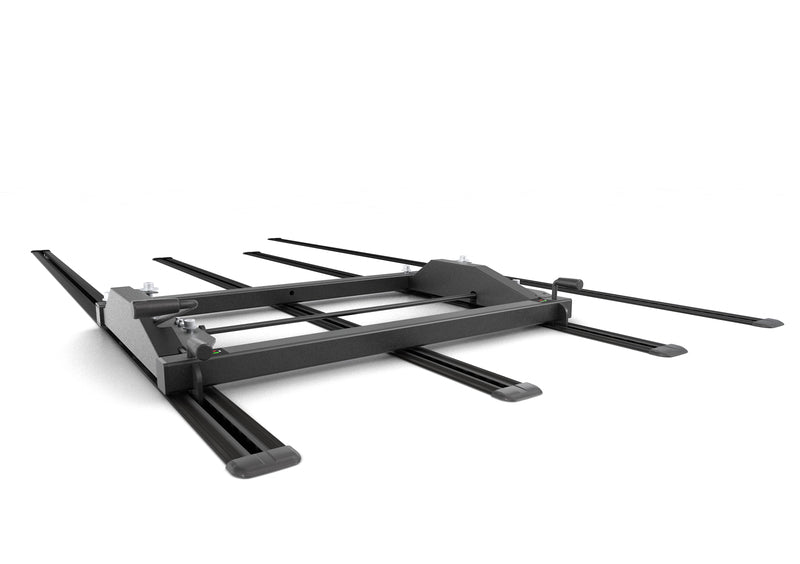 Slaapbank voor Mercedes EQV, Vito & V-Klasse, Citroën Spacetourer, Peugeot Expert / Traveller – Comfortabele 2-persoons slaapbank met Isofix (Antraciet)