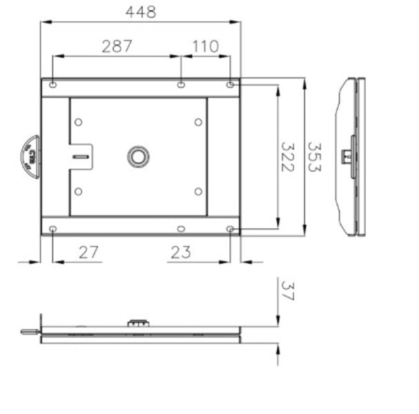 Draaibare console Iveco Daily van 2014 - bestuurders- en passagierszijde