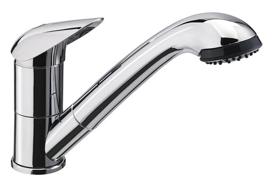 Eéngreeps mengkraan Pelikan met douche JULIA, Anshcluss UniQuick 12mm
