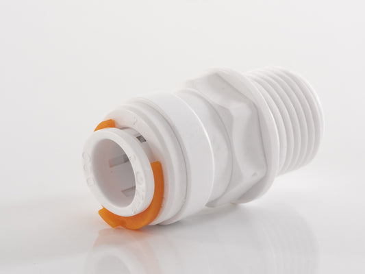 Rechte koppeling Voor 12mm-Buis 1 stuk 1/2 Inch Buitendraad