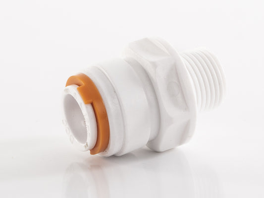 Rechte koppeling Voor 12mm-Buis 1 stuk 3/8 Inch M