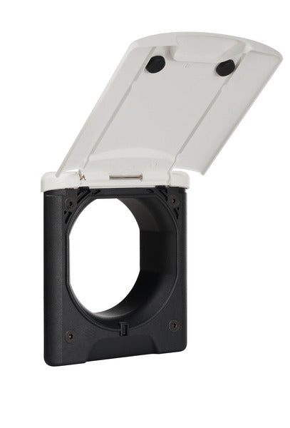 Servicecontactdoosmagneet wit 130x145mm, montage-DM 95mm