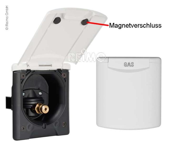 Stadswateraansluiting magneet lichtgrijs,
