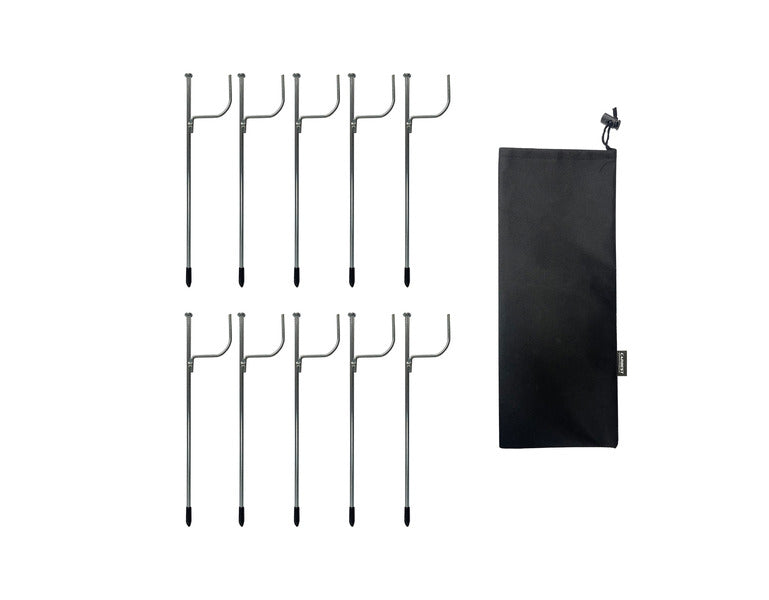 Haringset voor rioolslang 10 stuks incl. tas