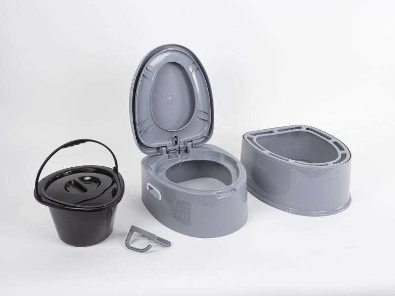 Deelbaar emmertoilet