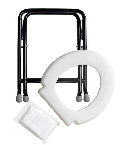Yachticon vouwtoilet wit, Incl. 6 tassen