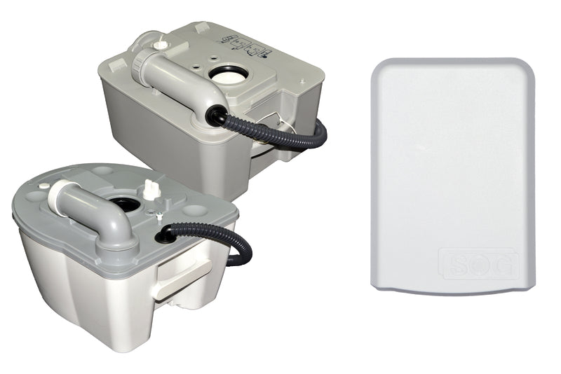 SOG ontluchting II, type C, voor Porta-Potti, deurvariant wit