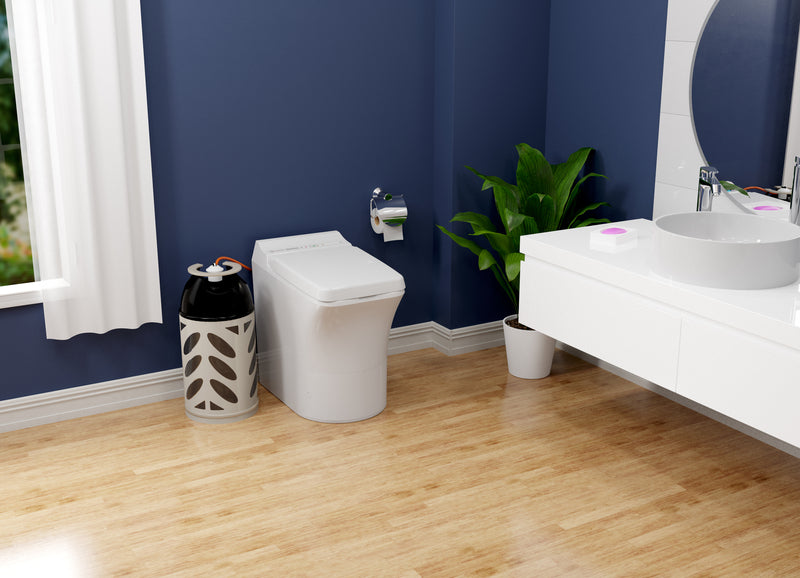 Assepoester Vrijheid verbrandend toilet