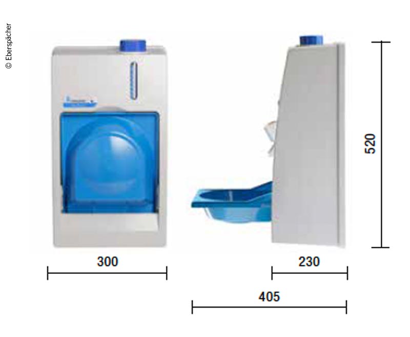 Eberspächer Handiwash 12V voor Warm en koud water 8,5l capaciteit