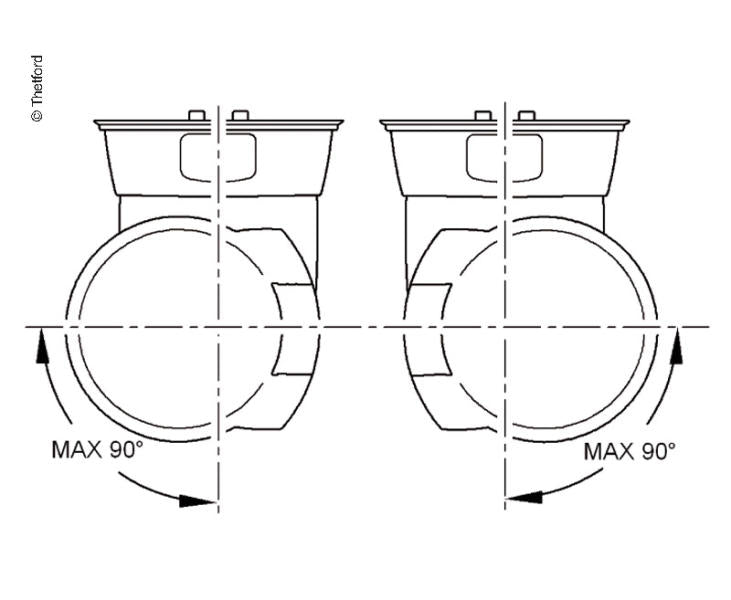Cassettetoilet C262-CWE, elektrisch doorspoelen, kunststof wit