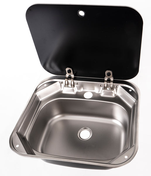 Carbest spoelbak roestvrij staal 415x365x195mm, gestructureerd oppervlak