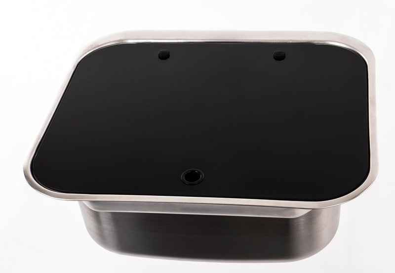 Carbest spoelbak roestvrij staal 415x365x195mm, gestructureerd oppervlak