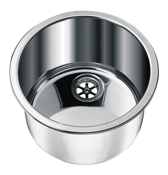 Spoelbak RVS Rond 330mm Diepte 180mm