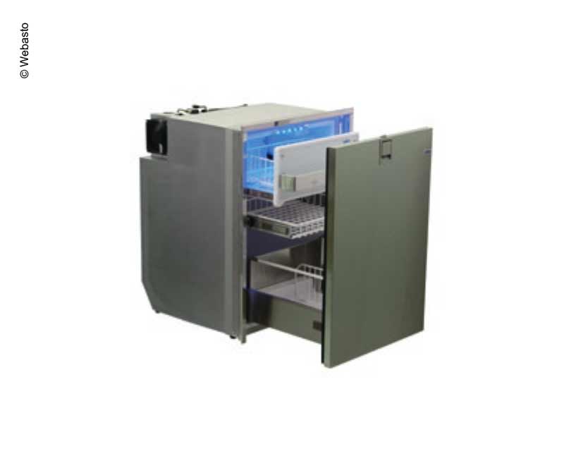 Compressorkoeler met lade 12/24V roestvrij staal 130Liter