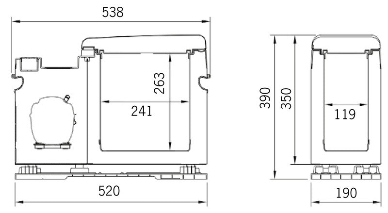 Compressorkoeler CabCooler 8L, 12/24V, bruikbaar als middenconsole