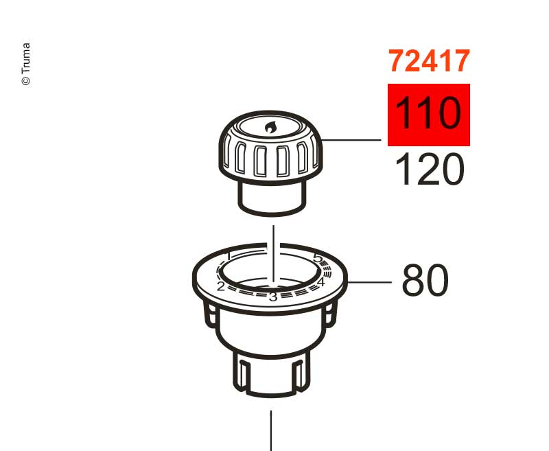 Drehknopf voor S3004/S5004
