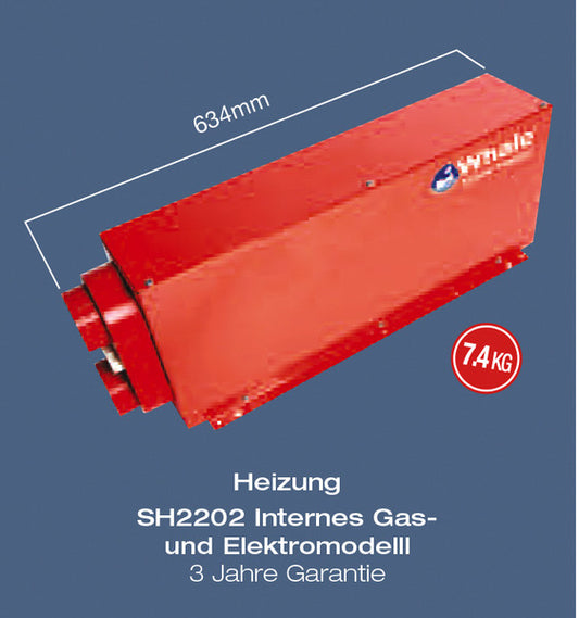 Webasto installatie gas/elektrische verwarming 12V 2KW
