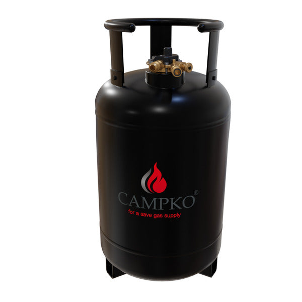 CAMPKO-gasfles van 30 liter met 80%-multiklep (DE)
