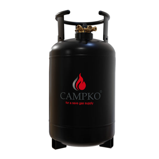 CAMPKO-gasfles van 30 liter met 80%-multiklep (DE)