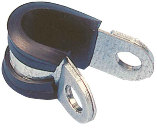 Gaspijpklem metaal met rubber inleg 8mm, 1 st.