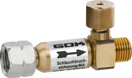 Bescherming tegen slangbreuk 1,5kg/u 50mbar