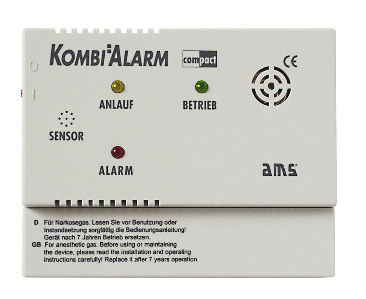 AMS-gasalarm Kombi Compact voor KO/vloeistofgas 12V
