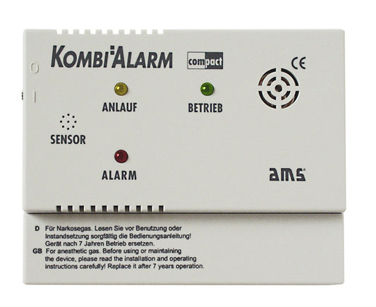 AMS-gasalarm Kombi Compact voor KO/vloeistofgas 12V