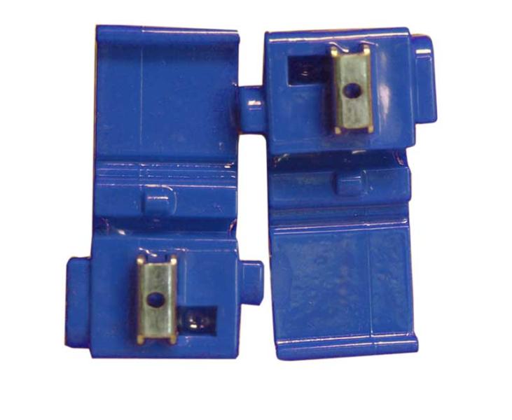 Taktakverbinding blauw 2,5 mm 2 st.