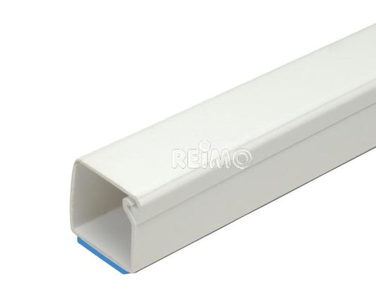 Kabelgoot 7x12mm x2000mm. Met folie scharnierend deksel, zelfklevend
