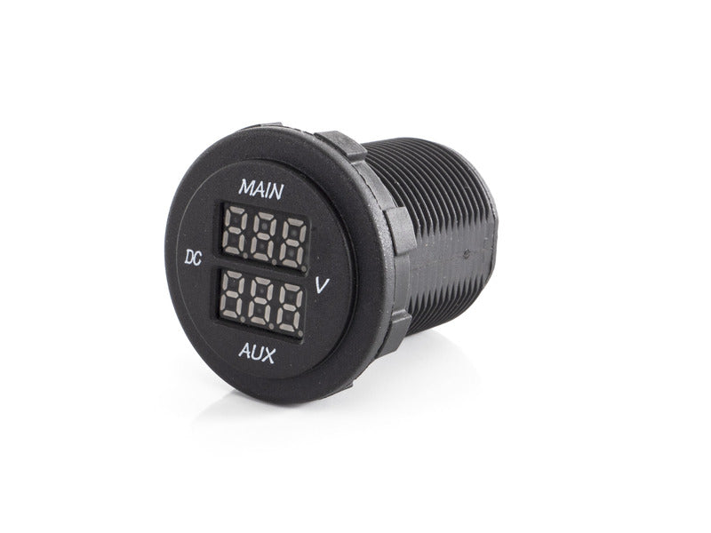 Dubbele LED voltmeter (MAIN / AUX)