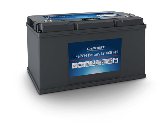 Lithium-ijzerfosfaataccu met verwarmingsfunctie, 100Ah met Bluetooth