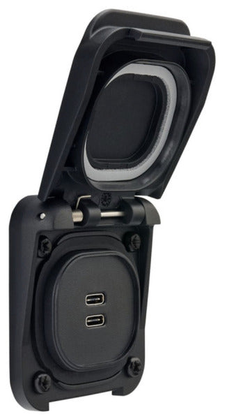 12 V dubbele USB-C-aansluiting, 6 A