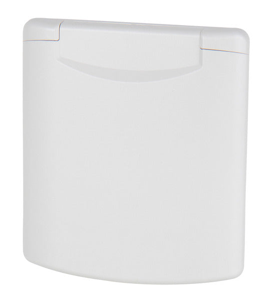 CEE-ingangscontactdoos met magnetische sluiting wit