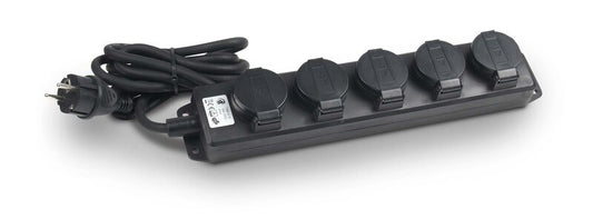 5-voudige verdeeldoos met 2,5m kabel, H05RR-F 3x1,5mm²