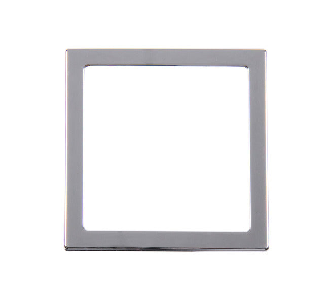 afdekraam 1-voudig 62x62mm, zilver verchroomd, SB-packed