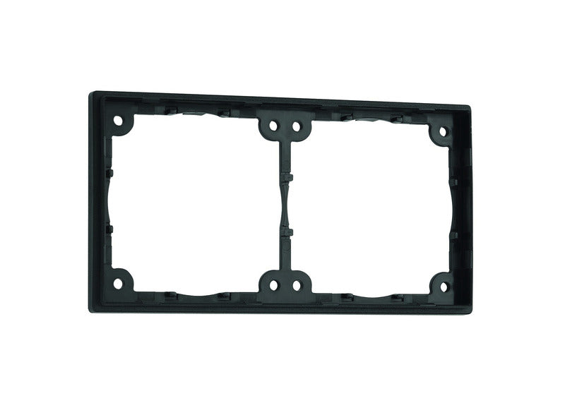 Afstandframe 2-voudig. Vlakke, 3mm constructiehoogte. Leisteen grijs. SB verpakt