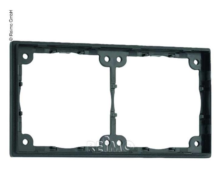 Afstandframe 2-voudig. Vlakke, 3mm constructiehoogte. Leisteen grijs. Los, uitge