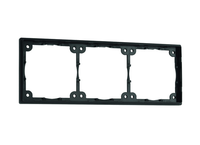 Afstandsframe 3-voudig SB verpakt. Vlakke, 3mm constructiehoogte. leigrijs