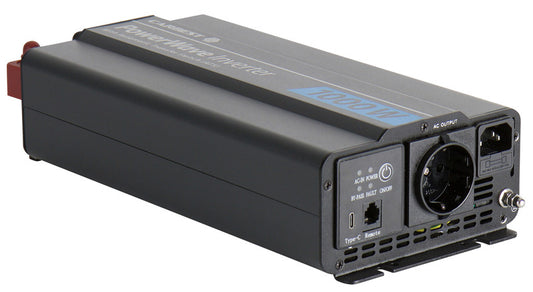 Sinusomvormer 12/230V 1000W Met Voorrangsschakeling+USB-C