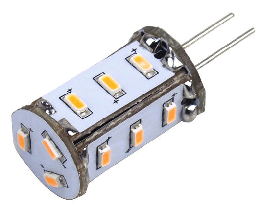 LED G4-lamp, 1W, 82 lumen, 15 warmwitte SMD, dimbaar