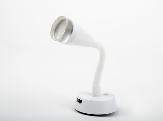 LED-spot met flexibele arm, 1,8 W, USB-poort (1x2 A), 12 V