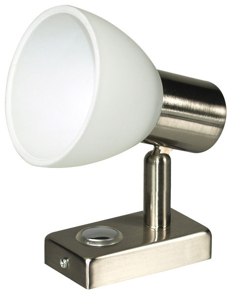 LED Spot 12V, 3W Power LED, Touch Switch, Dimmer, Nikkel