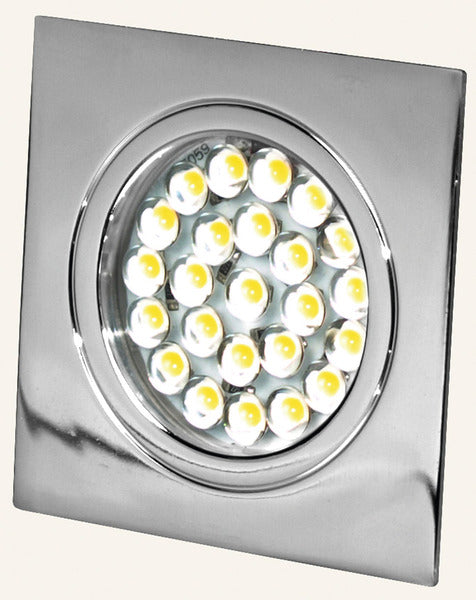 LED Spot 12V, aanraakschakelaar, 1,6W, 24LED, chroom