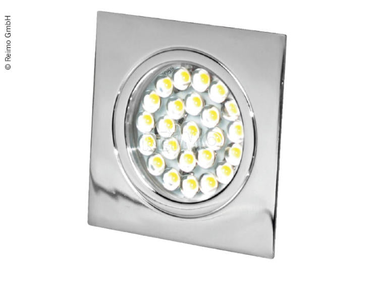 LED Spot 12V, 1,6W, 24LED, chroom