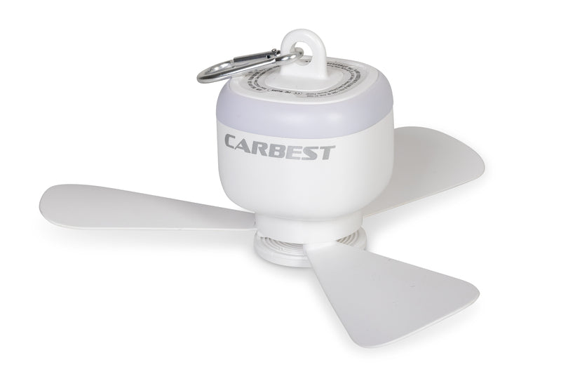 CARBEST LENE plafondventilator met ledverlichting en oplaadbare batterij