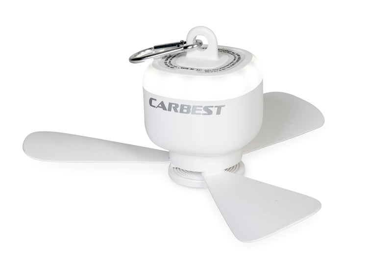 CARBEST LENE plafondventilator met ledverlichting en oplaadbare batterij