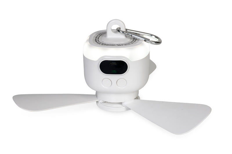 CARBEST LENE plafondventilator met ledverlichting en oplaadbare batterij