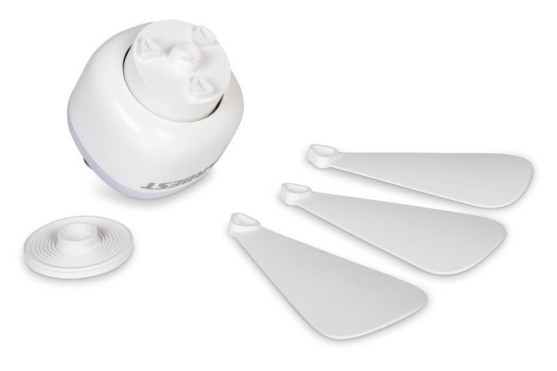 CARBEST LENE plafondventilator met ledverlichting en oplaadbare batterij