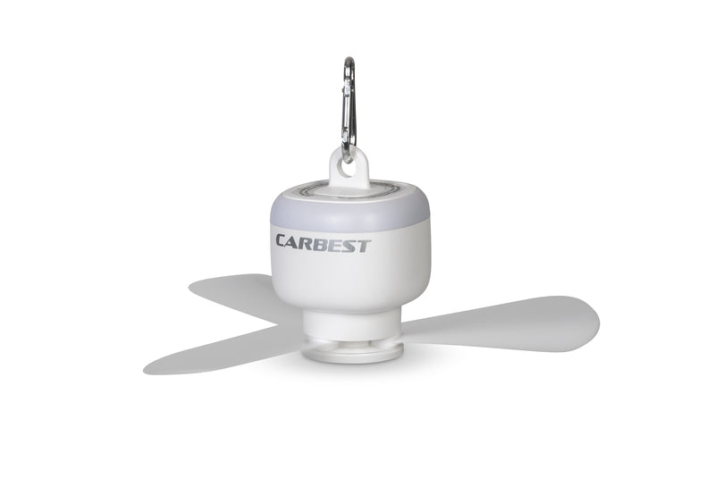 CARBEST LENE plafondventilator met ledverlichting en oplaadbare batterij