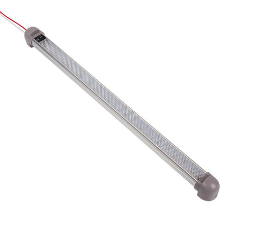 LED 12V aluminium lijnverlichting met aan/uit schakelaar, lengte: 470mm, 30 LED's